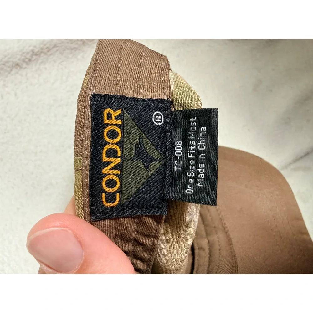 Condor Tactical Team Cap MultiCam Camo Ripstop Adjustable Patch Hat